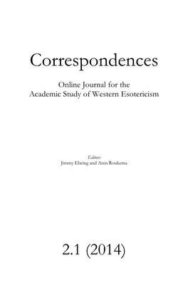 Correspondences – Journal