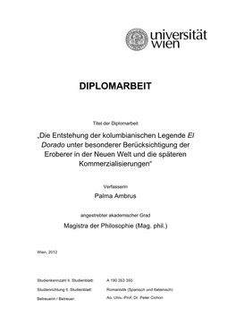 Diplomarbeit