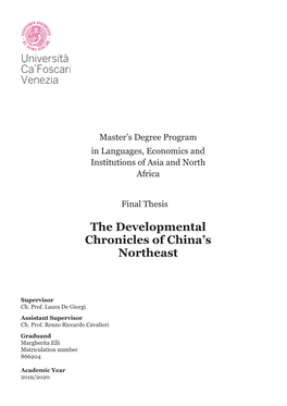 The Developmental Chronicles of China's Northeast