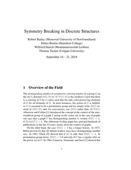 Symmetry Breaking in Discrete Structures