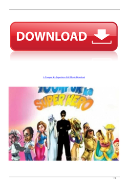 A Toonpur Ka Superrhero Full Movie Download