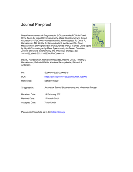 In Dried Urine Spots by Liquid Chromatography-Mass