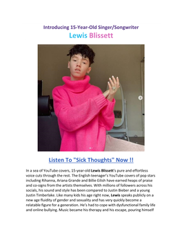 Lewis Blissett