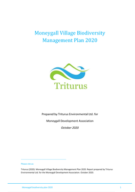 Triturus Biodiversity Report Template