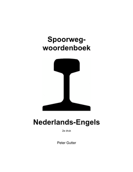 Spoorweg- Woordenboek Nederlands-Engels