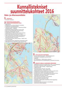 Kunnallistekniset Suunnittelukohteet 2016 Katu- Ja Vihersuunnittelu SORSASALO