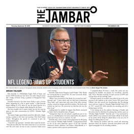 NFL Legend ‘Jaws Up’ Students