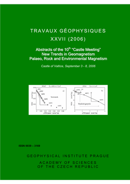 Travaux Géophysiques Xxvii (2006)