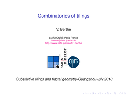 Combinatorics of Tilings