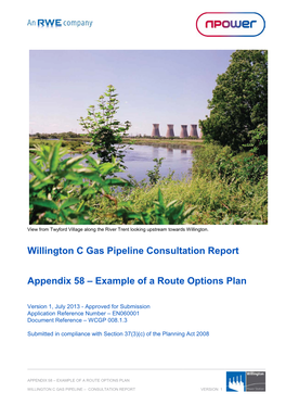 Willington C Gas Pipeline Consultation Report Appendix 58