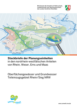 Maßnahmenprogramm/Teileinzugsgebiete/Sieg NRW/Steckbrief Druck