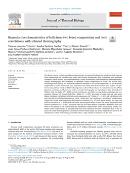 Reproductive Characteristics of Bulls from Two Breed Compositions and Their Correlations with Infrared Thermography T