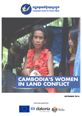 Cambodia's Women in Land Conflict