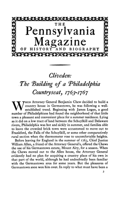 Pennsylvania Magazine of HISTORY and BIOGRAPHY