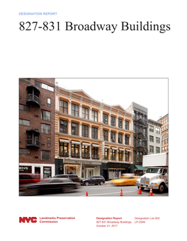 827-831 Broadway Buildings