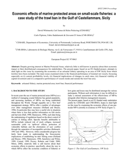 Economic Effects of Marine Protected Areas on Small-Scale Fisheries: a Case Study of the Trawl Ban in the Gulf of Castellammare, Sicily