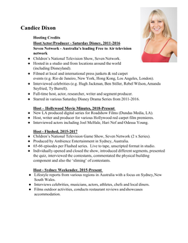 View Candice's CV