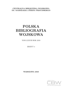 Polska Bibliografia Wojskowa