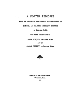 A Porter Pedigree