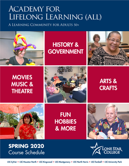 Academy for Lifelong Learning (All) Academy for Lifelong Learning a Learning Community for Adults 50+