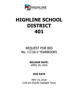 Highline School District 401