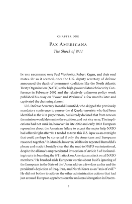 Pax Americana the Shock of 9/11