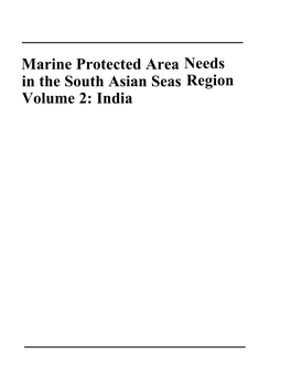 Marine Protected Area in the South Asian Seas Volume 2