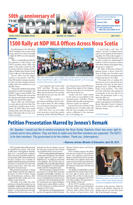 1500 Rally at NDP MLA Offices Across Nova Scotia