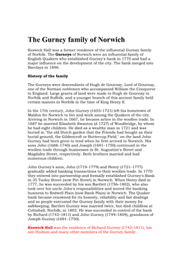 Gurney Family (Norwich)