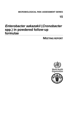 Enterobacter Sakazakii (Cronobacter Spp.)