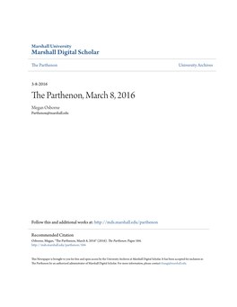 The Parthenon, March 8, 2016