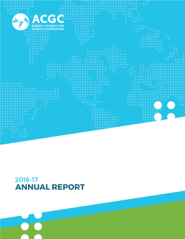 Annual Report Acgc Mission and Objectives