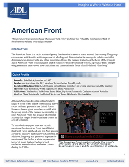 American Front