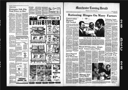 Rationing Hinges on Many Factors Donald Stitts, Extension Would Have Normally Been Tors Which Are Decreasing Our THURS., FBI., SAT