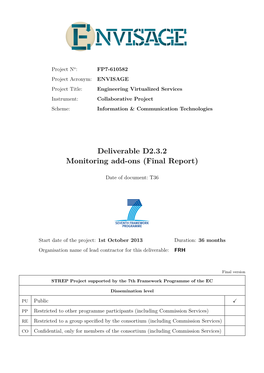 D2.3.2 Monitoring Add-Ons and Visualization (Final Report)