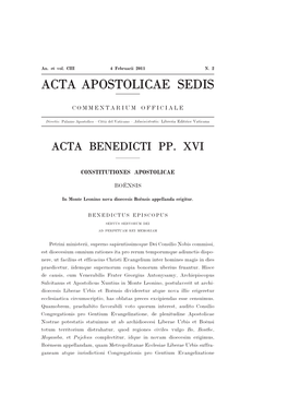 Acta Apostolicae Sedis