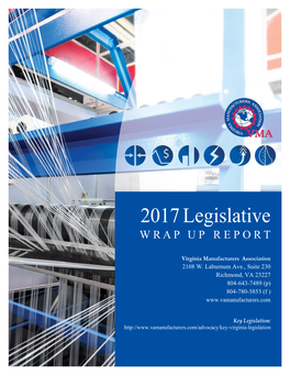 2017 Legislative W R a P U P R E P O R T