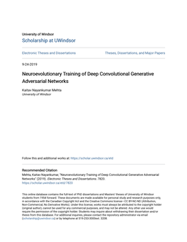 Neuroevolutionary Training of Deep Convolutional Generative Adversarial Networks