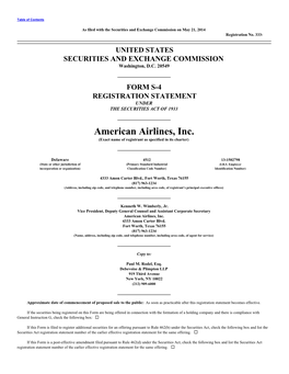 American Airlines, Inc. (Exact Name of Registrant As Specified in Its Charter)