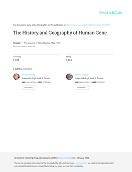 The History and Geography of Human Gene