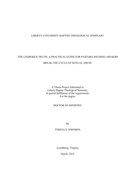 A Practical Guide for Pastors, Helping Abusers Break the Cycle of Sexual Abuse