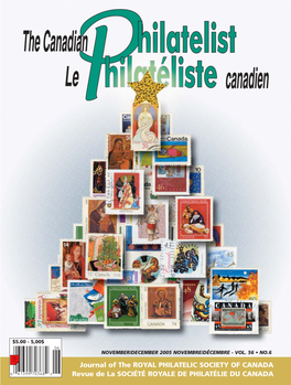 Journal of the ROYAL PHILATELIC SOCIETY of CANADA Revue De