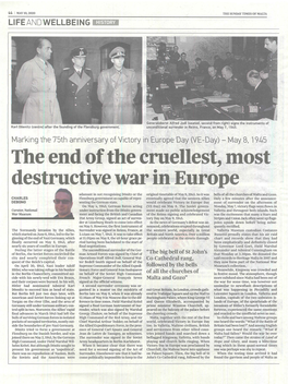 Destructive War in Europe