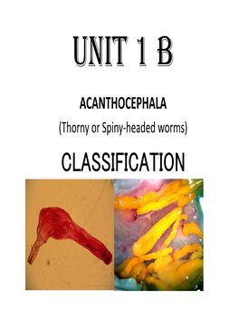 Acantho Classification
