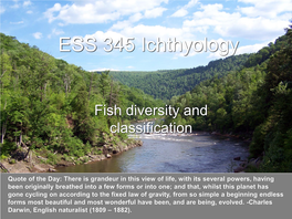 ESS 345 Ichthyology