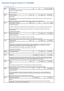 Program Guide Report