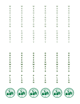 Washington County Greenways Plan Chapter 1: Greenways Explained