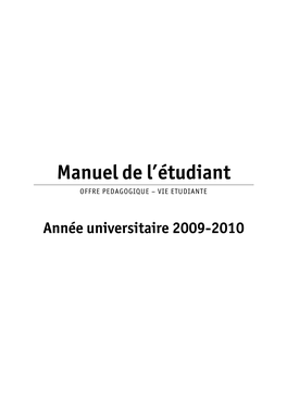 Manuel De L'etudiant ESSEC