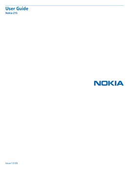 Nokia 215 User Guide