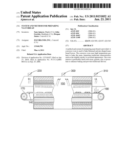 (12) Patent Application Publication (10) Pub. No.: US 2011/0151052 A1 Ajmera Et Al